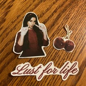 Lana del rey stickers set